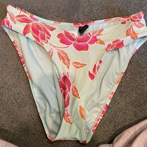 Floral bathing suit bottoms